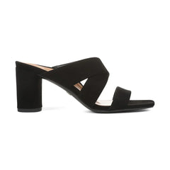 Merlot Heeled Slide Sandal