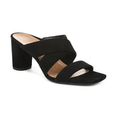 Merlot Heeled Slide Sandal
